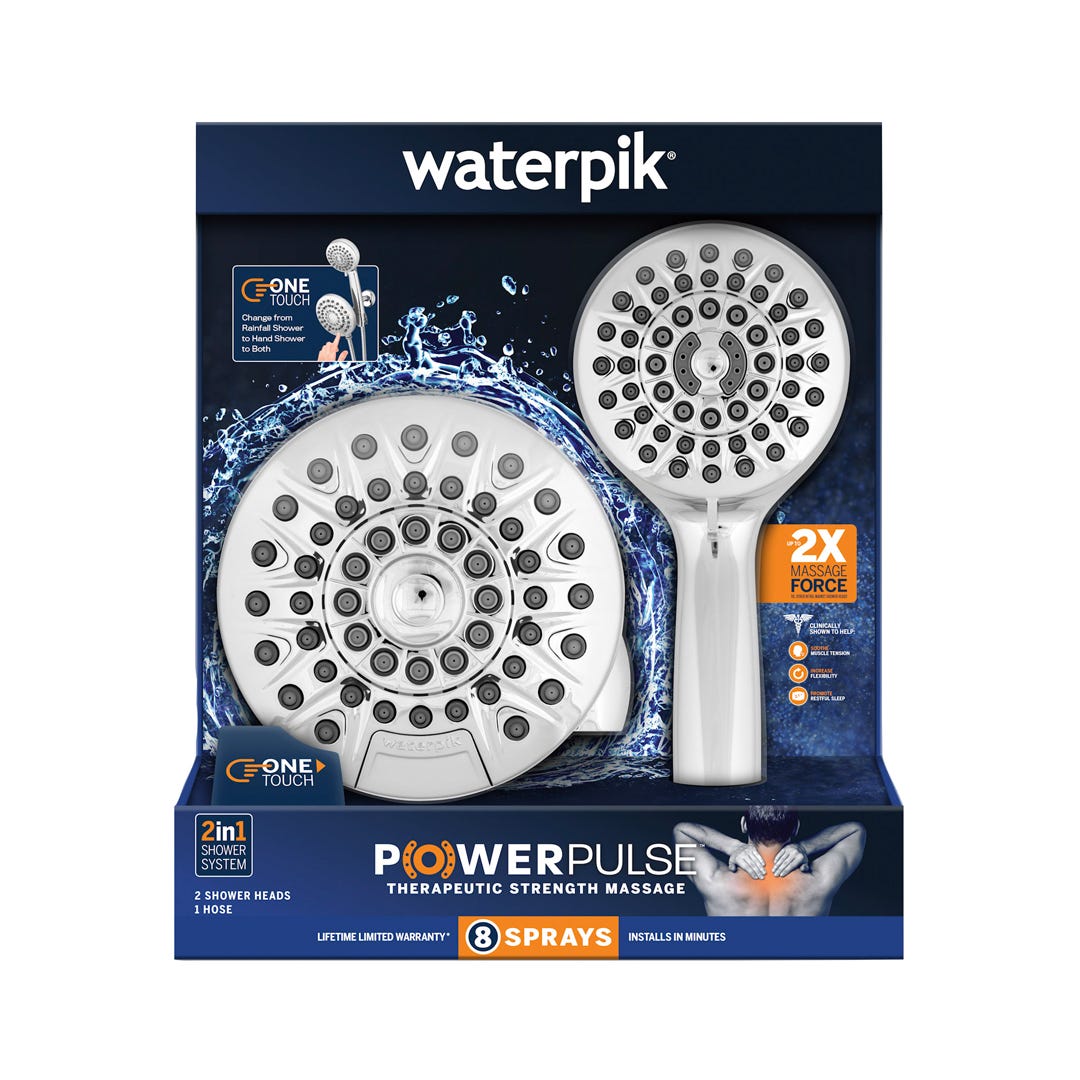 PowerPulse 7 Spray Combo with One-Touch Push-Button Diverter Shower Head
