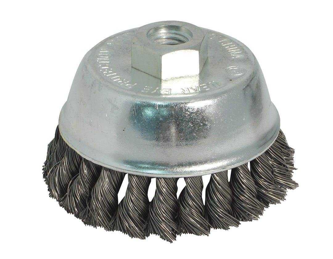 2-3/4 in. Steel Knotted Wire Cup Brush, 2-3/4 in.