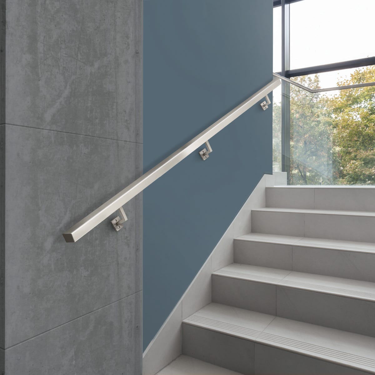 Square Handrail, 1-9/16 in. X 1-9/16 in. X 8 Ft.
