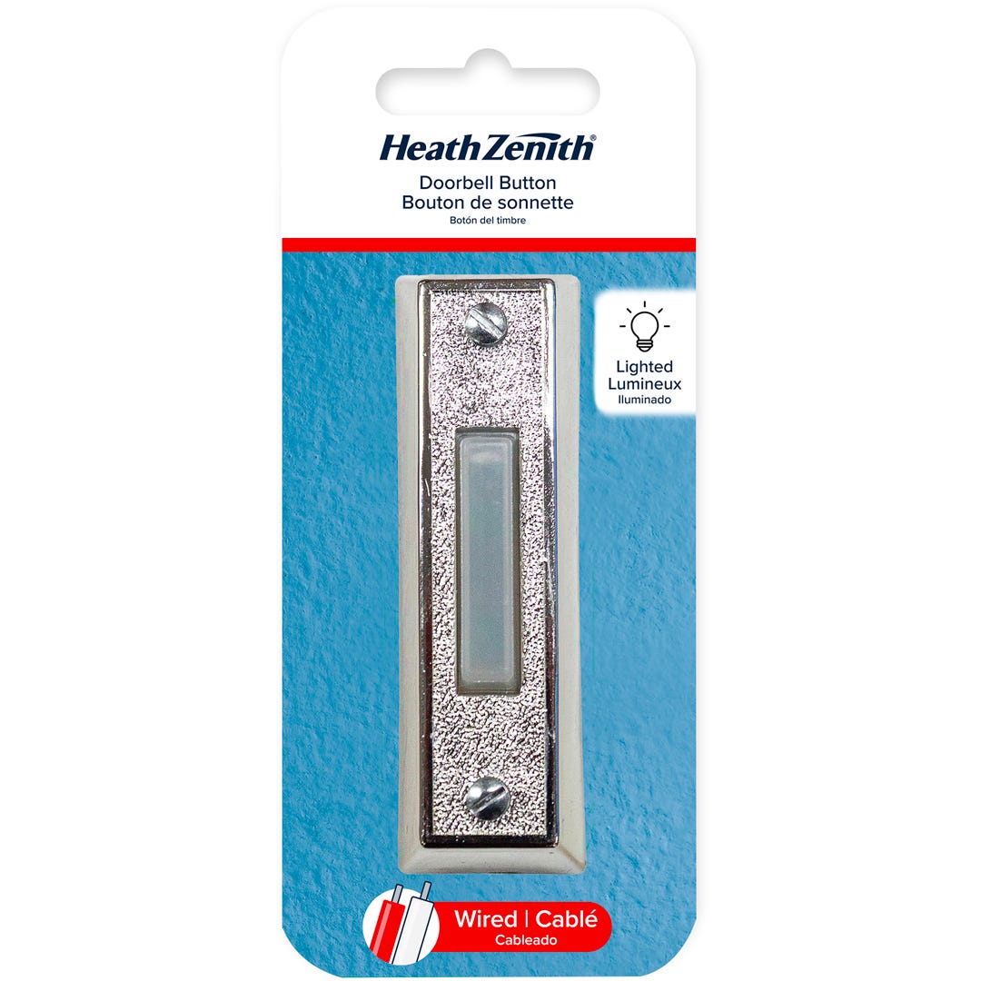Wired Doorbell Button, Silver