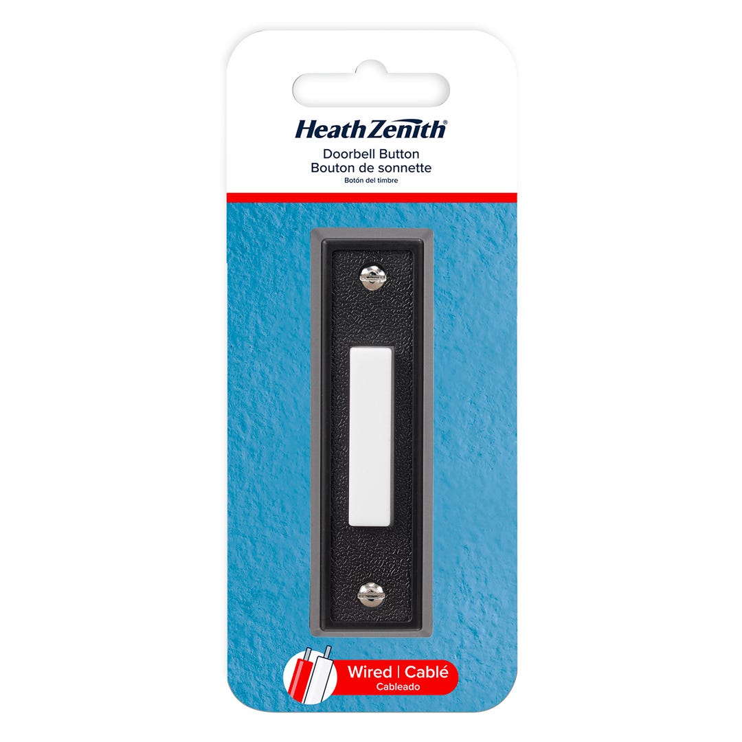 Wired Doorbell Button, Black