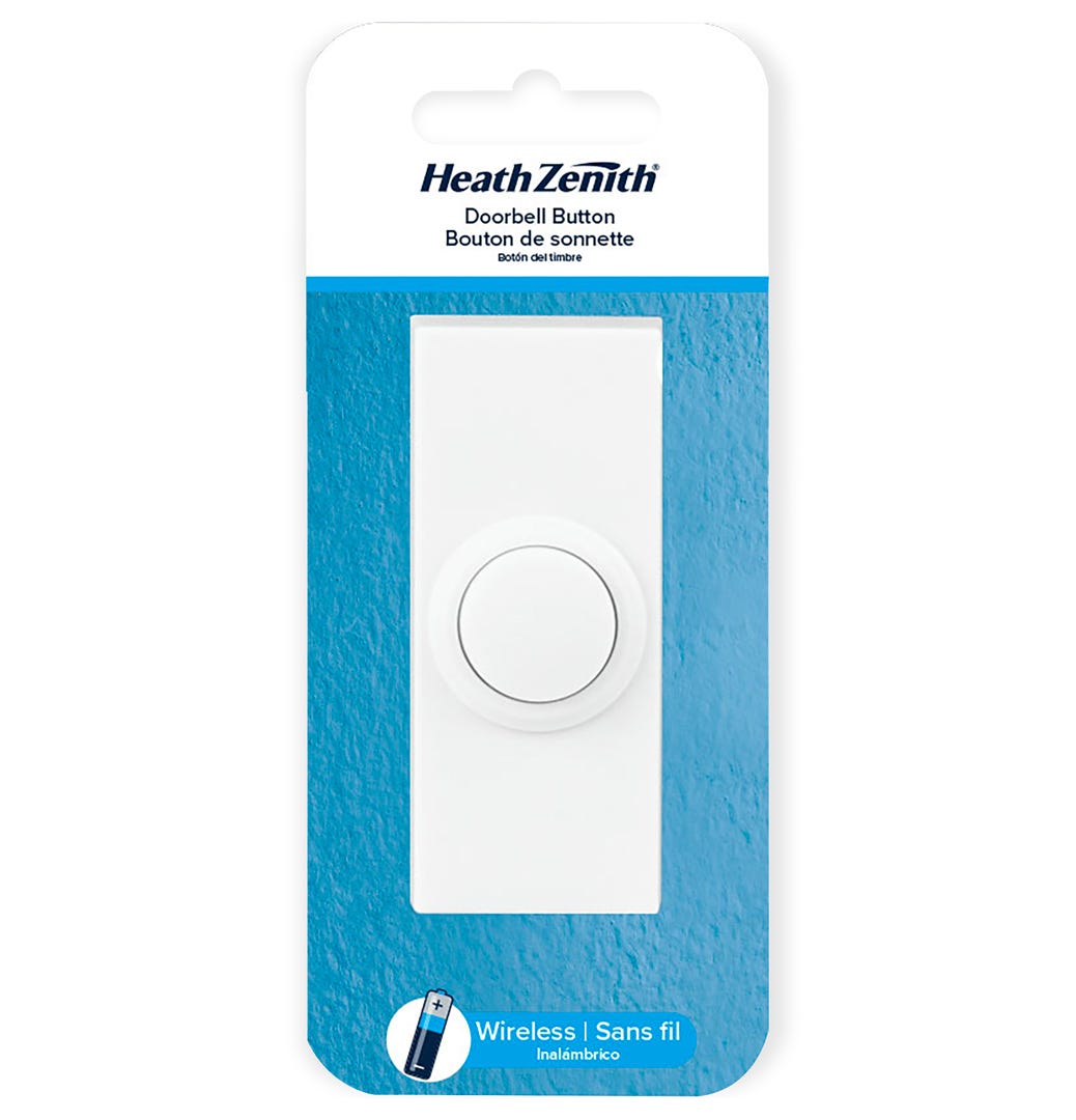 Wireless Doorbell Button, White