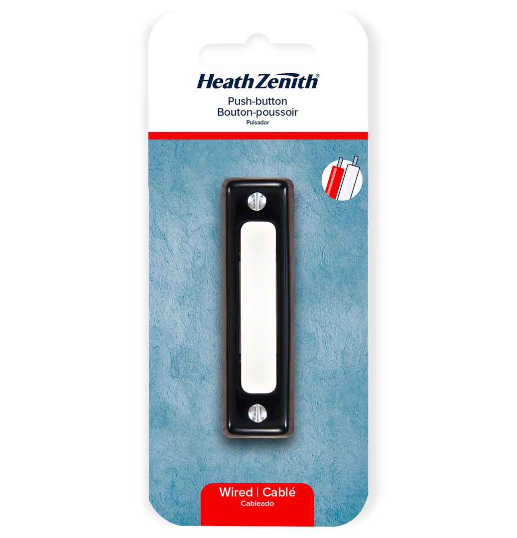Wired Doorbell Button, Black