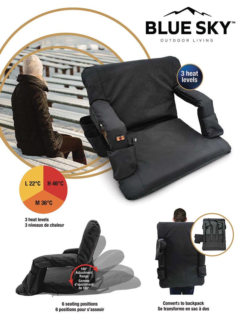Heated Bleacher Seat