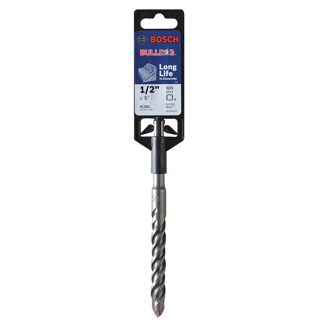 Hammer Drill Bit, 1/2 in. x 4 in. x 6 in.
