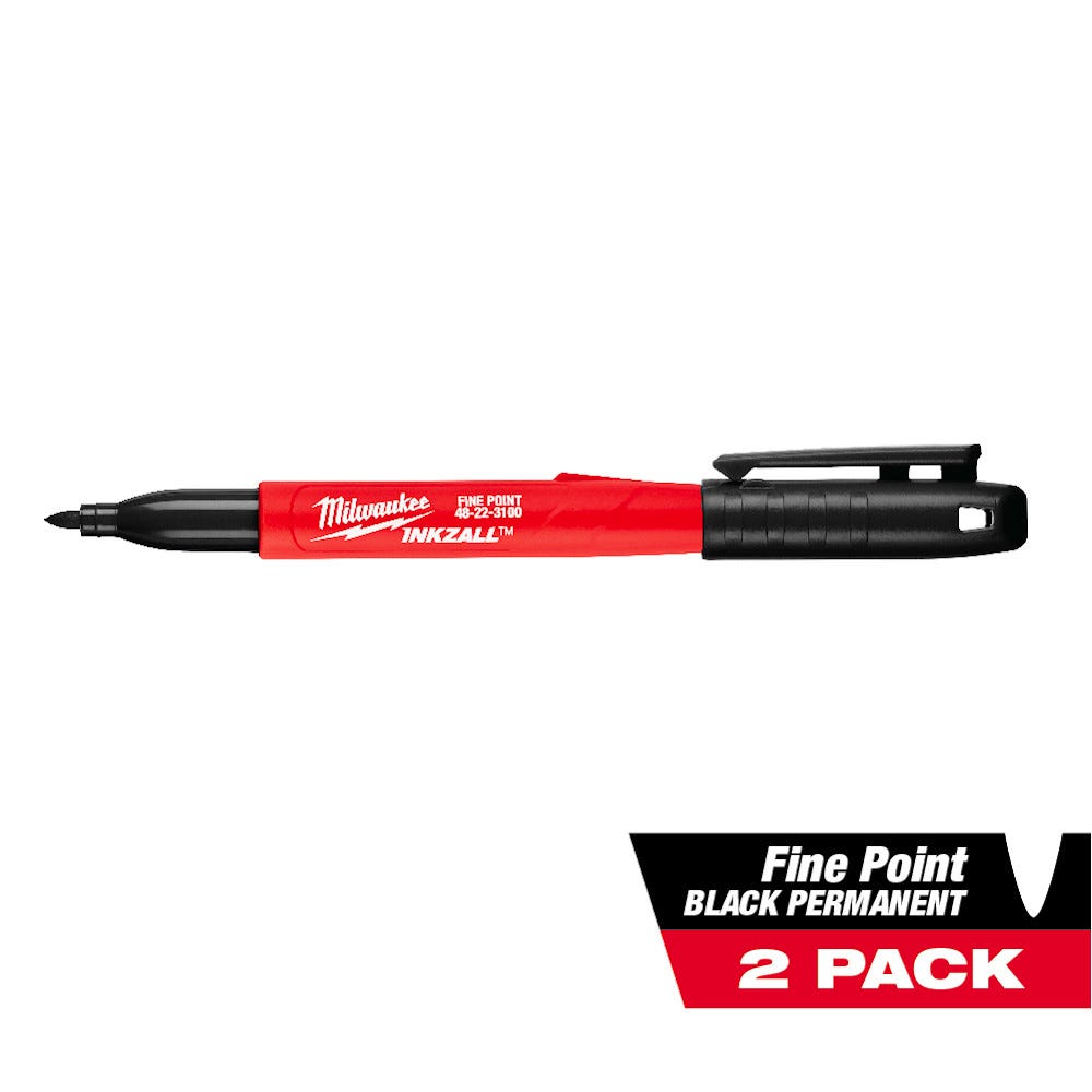 2-pc INKZALL black fine point markers