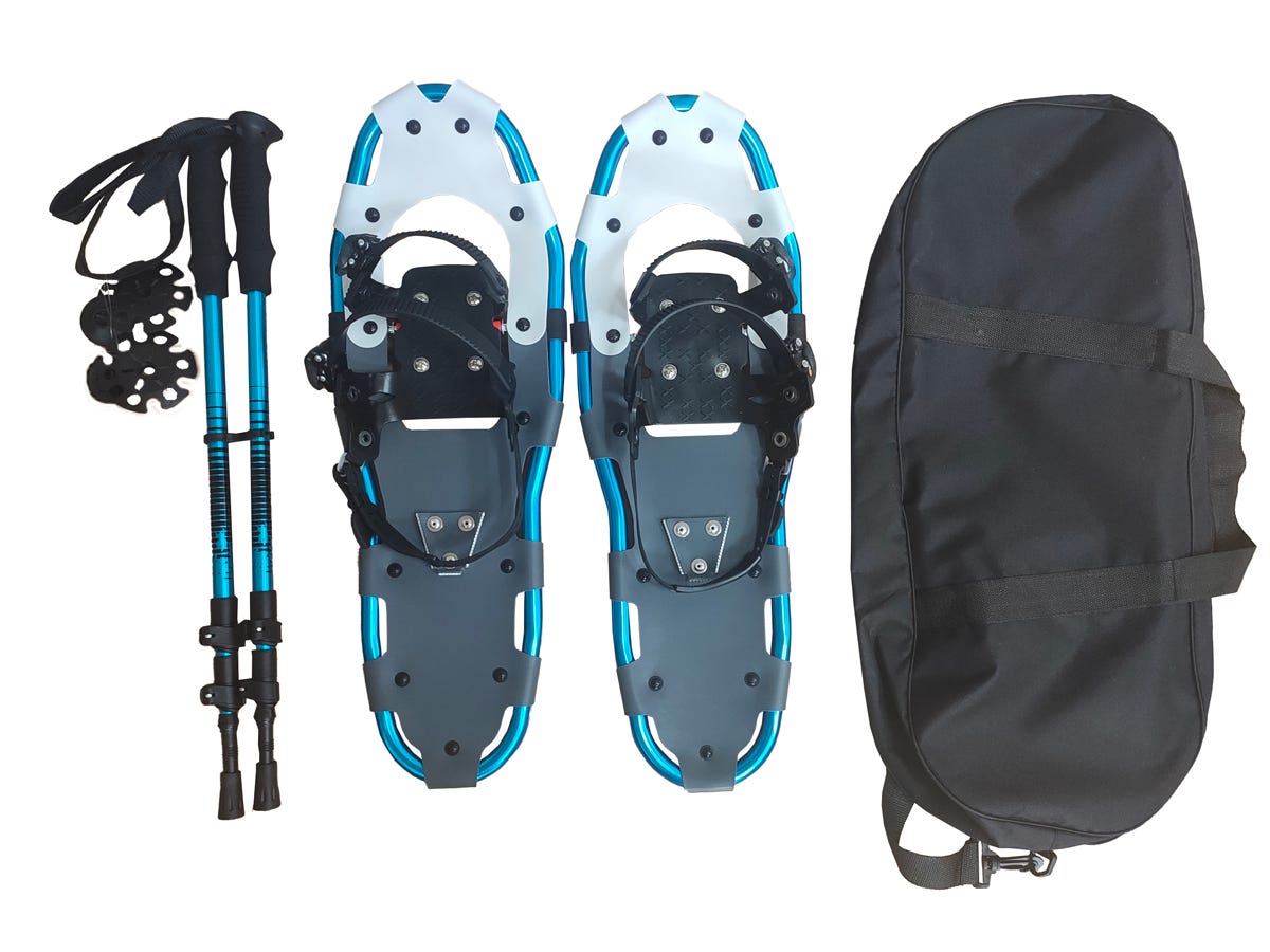 Snowshoe Kit with Trekking Poles and Carry Bag, 22-in.