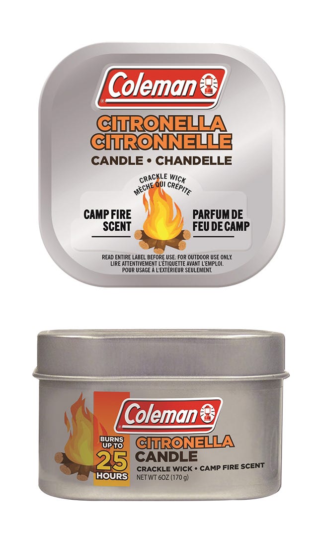 Coleman Citronella Candle Campfire Scent, 6 Oz