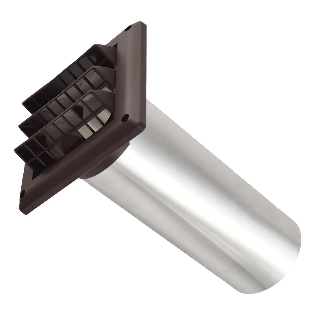 Air Intake Hood with Grille, 4 in., Brown