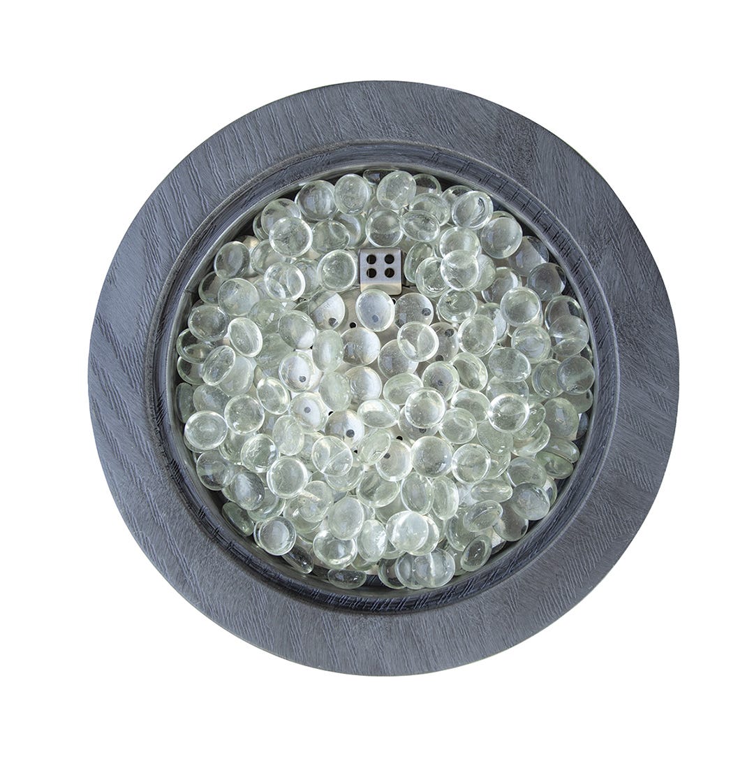 VERONA Gas Fire Pit, Gray, 15,000 BTU