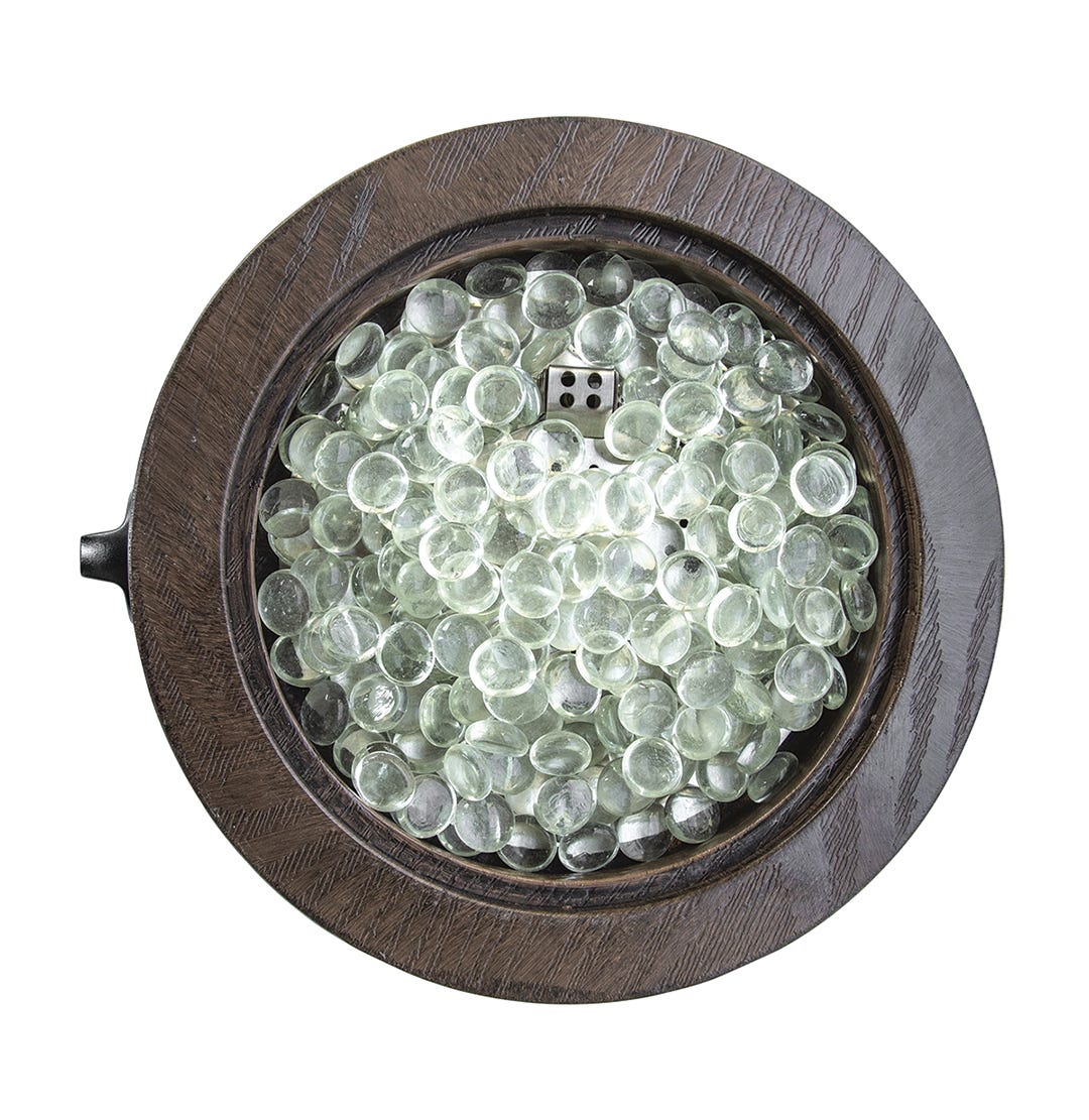 VERONA Gas Fire Pit, Brown, 15,000 BTU