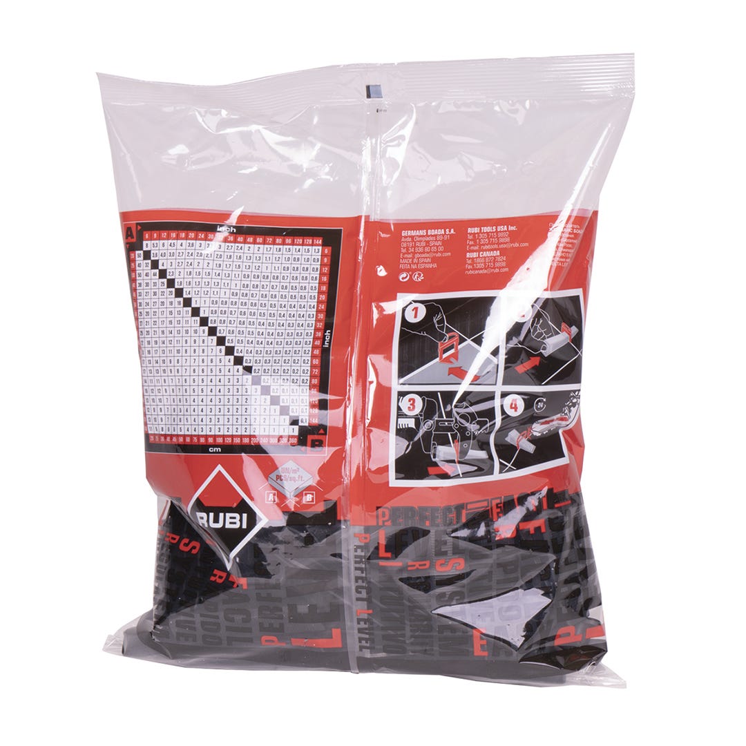Leveling Wedges for Tiles, Antracite, 100/Pack
