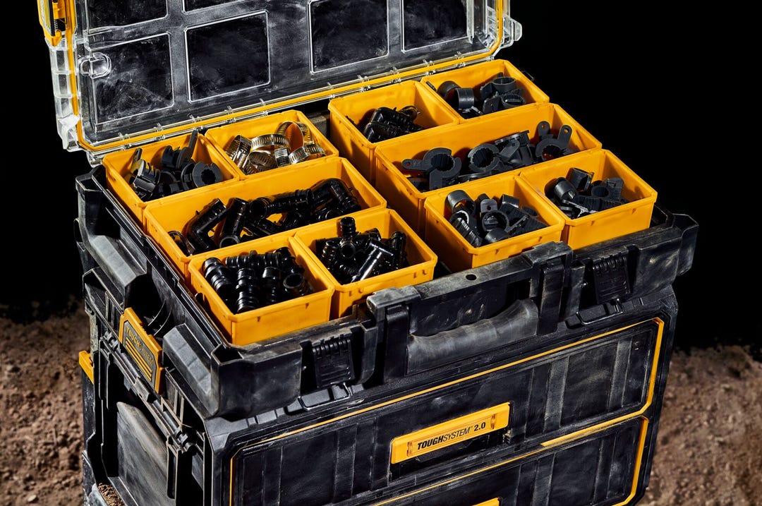 TOUGH SYSTEM 2.0 12-Compartment Toolbox Set