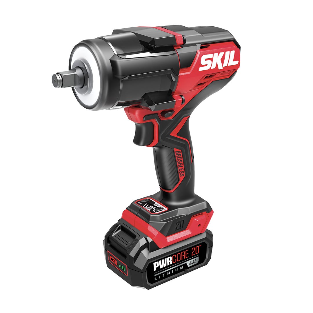 SKIL 20V Impact Wrench Kit Brushless, with Battery and Charger, 1/2 in.