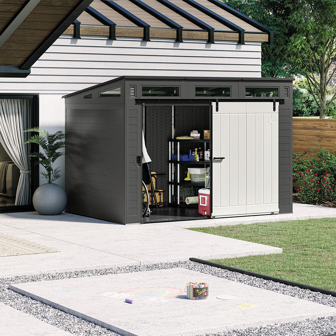 MODERNIST Storage Shed, Peppercorn, 10 ft. X 7 ft.
