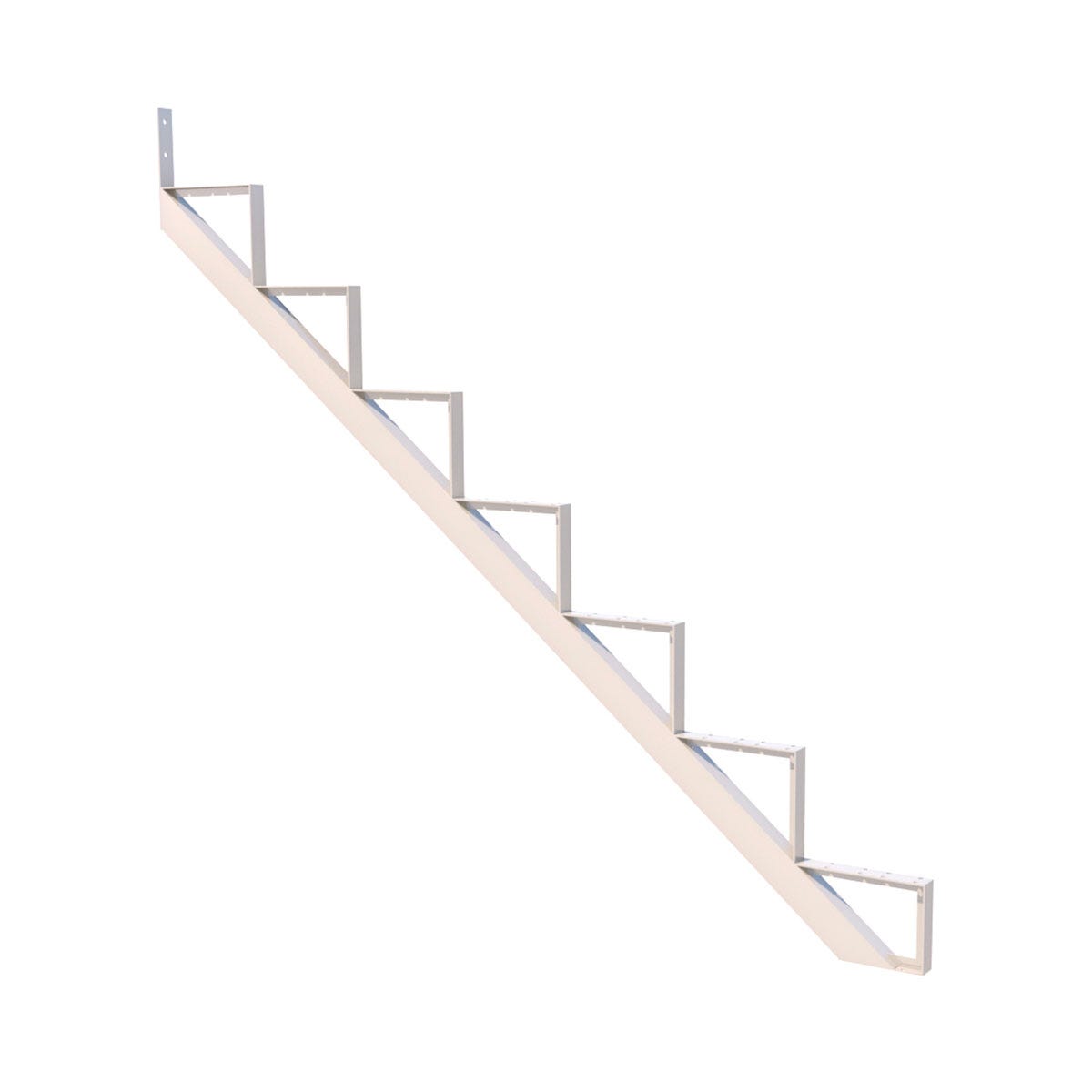 Aluminium Stair Riser, 7-Steps, 7 1/2 in. X 9 1/16 in., White