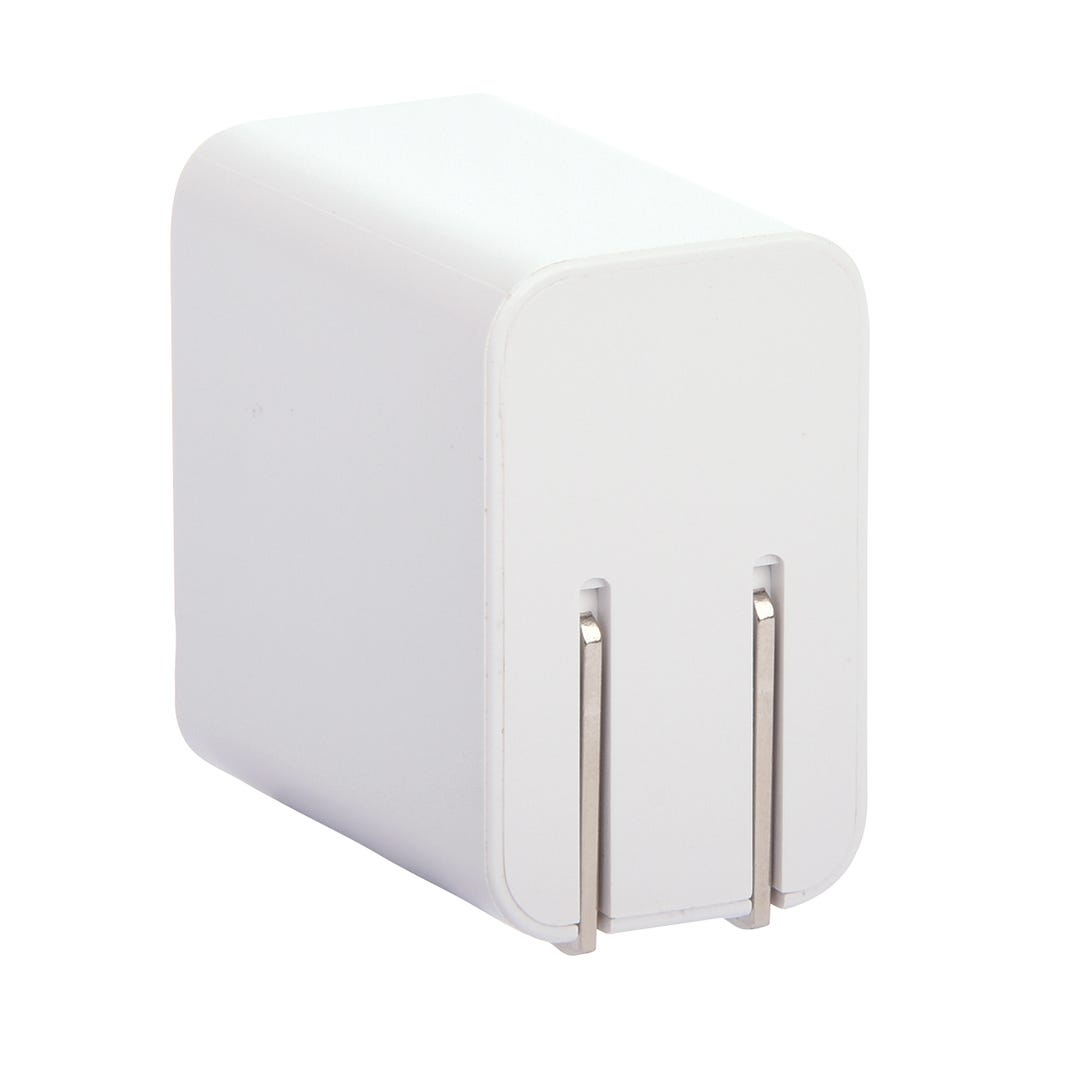 Dual Port USB C + USB A 3.0 Wall Charger, 20W