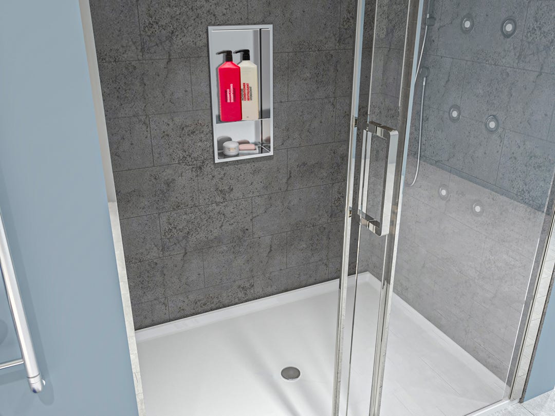 Niche with Shelf, 24 in x 12 in, Stainless Steel