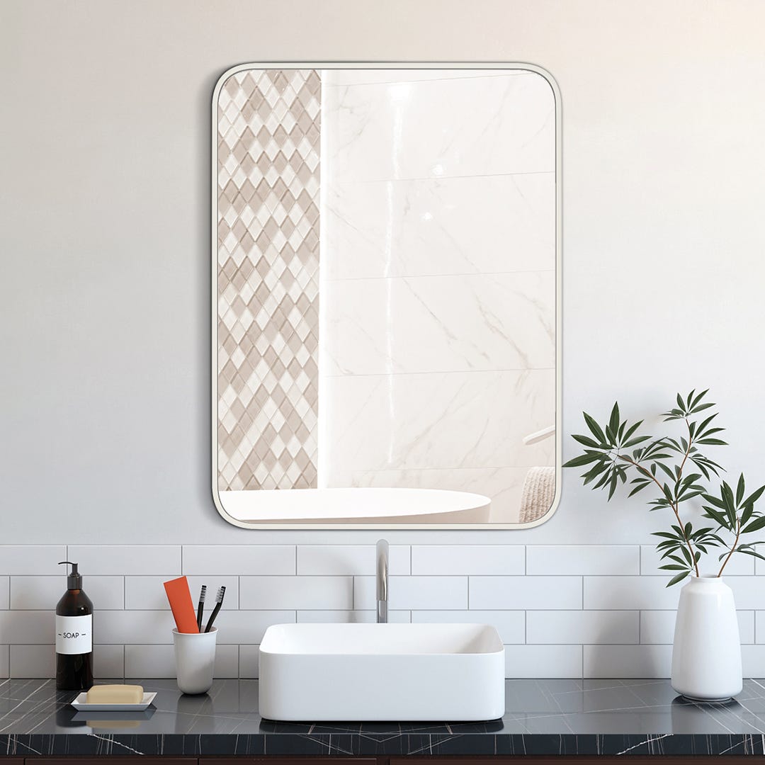 FARA Mirror, white , 30 in. x 40 in.