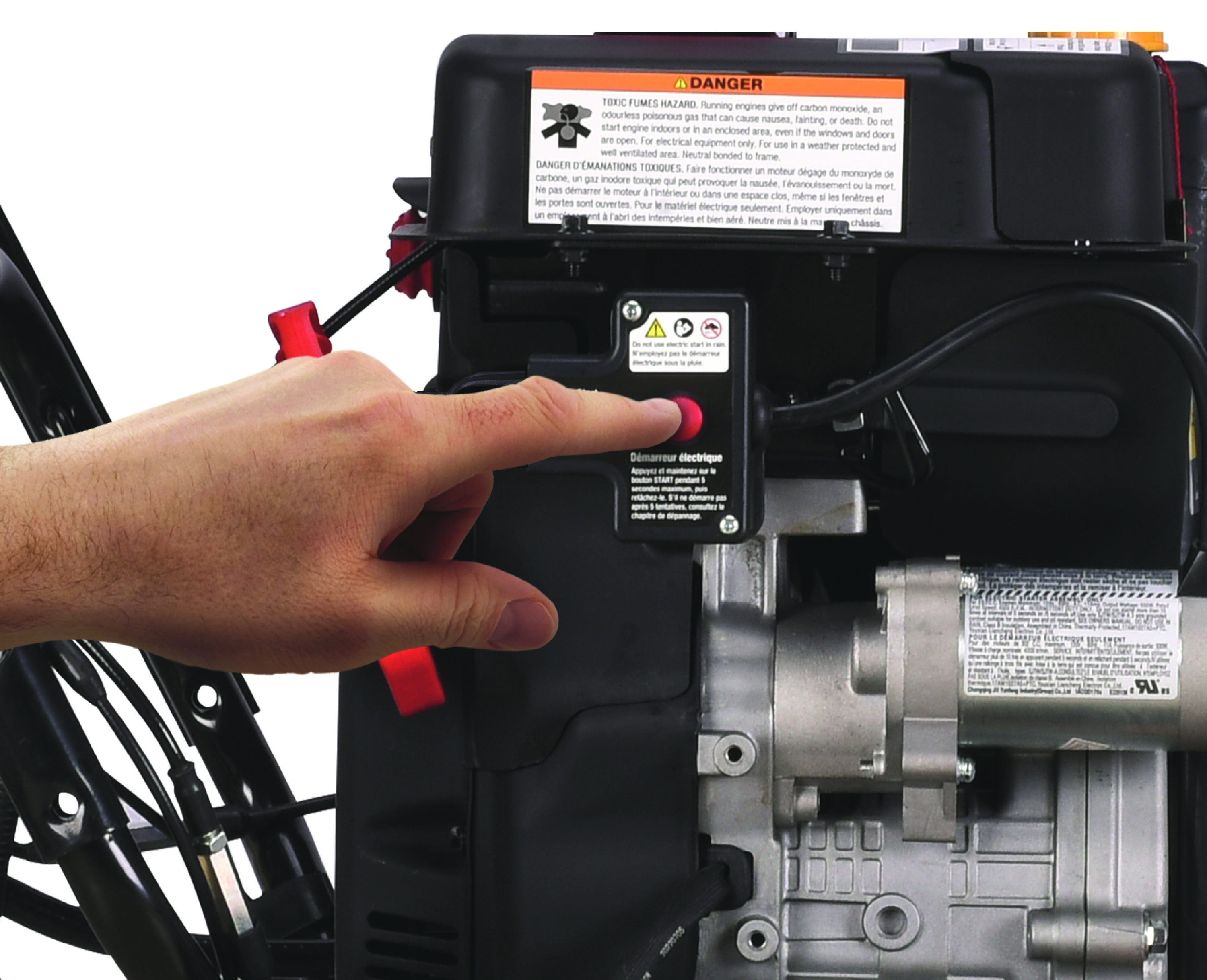 HYUNDAI Gas Powered Snow Blower Electric Start, 28 in.