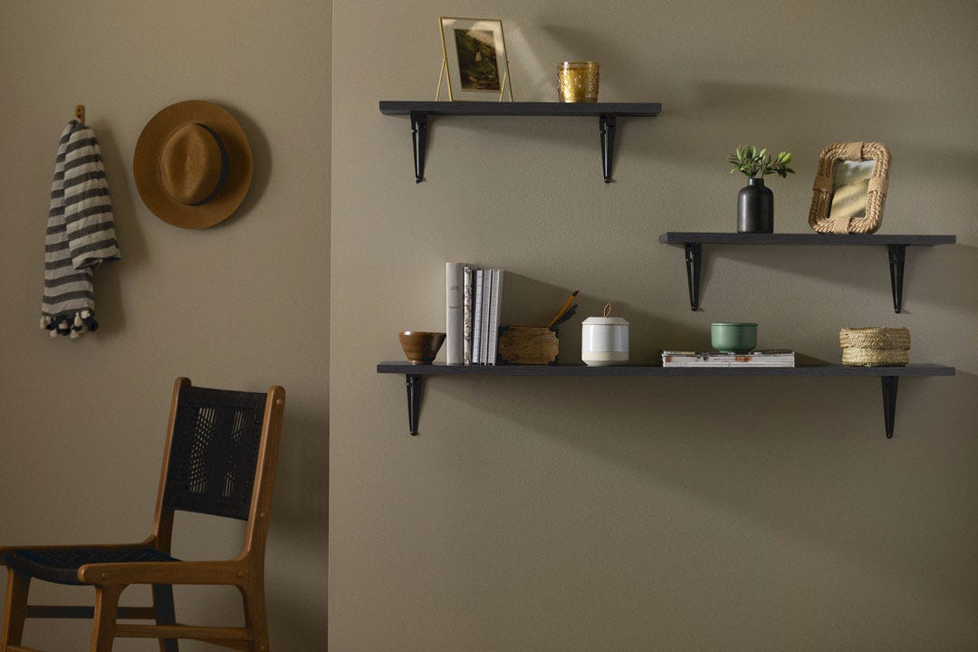 Shelf, Gray Oak Finished, 8 in. x 24 in.