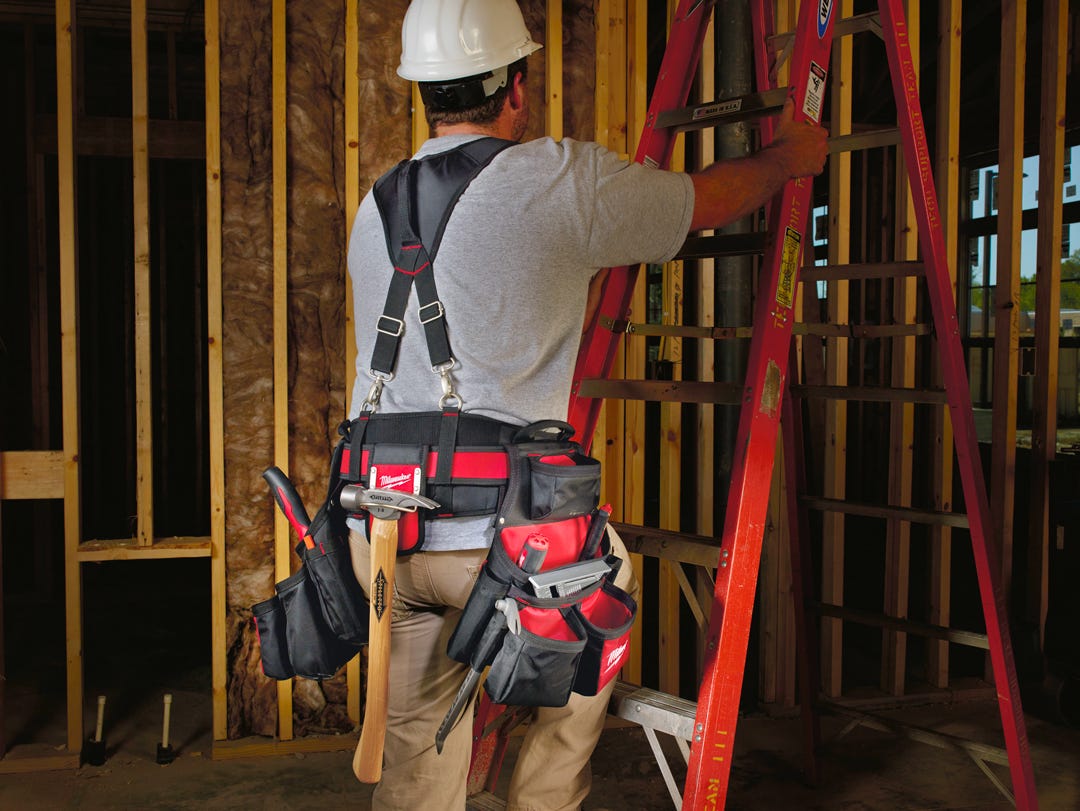 MILWAUKEE Contractor Work Belt with Hanging Ring