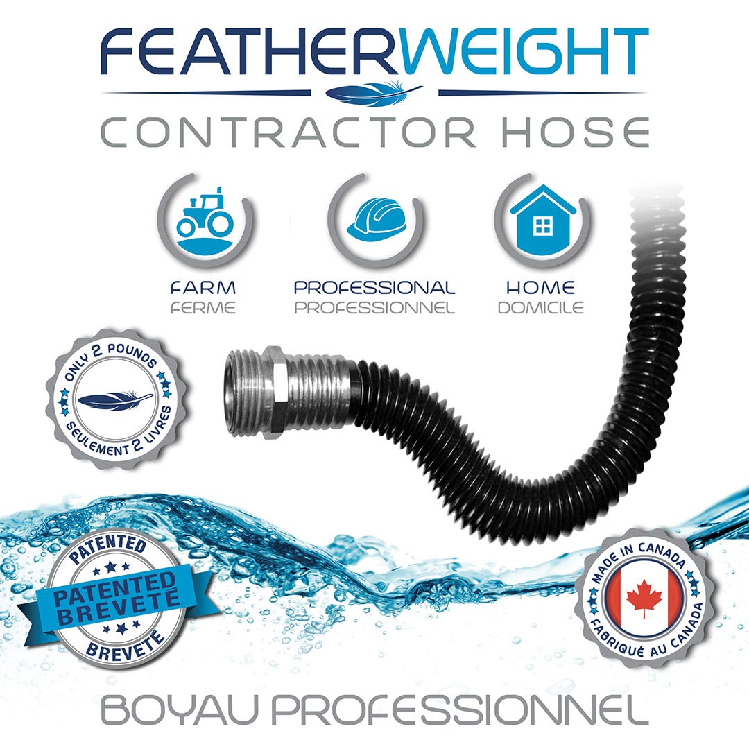 FEATHERWEIGHT Contractor Hose, 300 PSi, 3/4 in. x 50 ft.