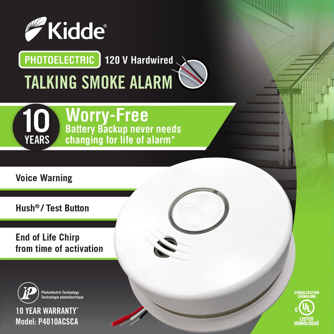 KIDDE Smoke Alarm, 120 V