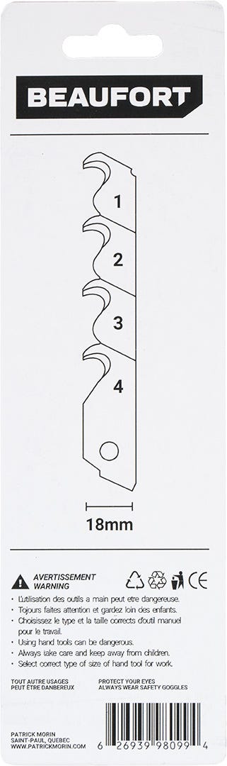 Hook Blades for Utility Knife, 18 mm, 5/Pack