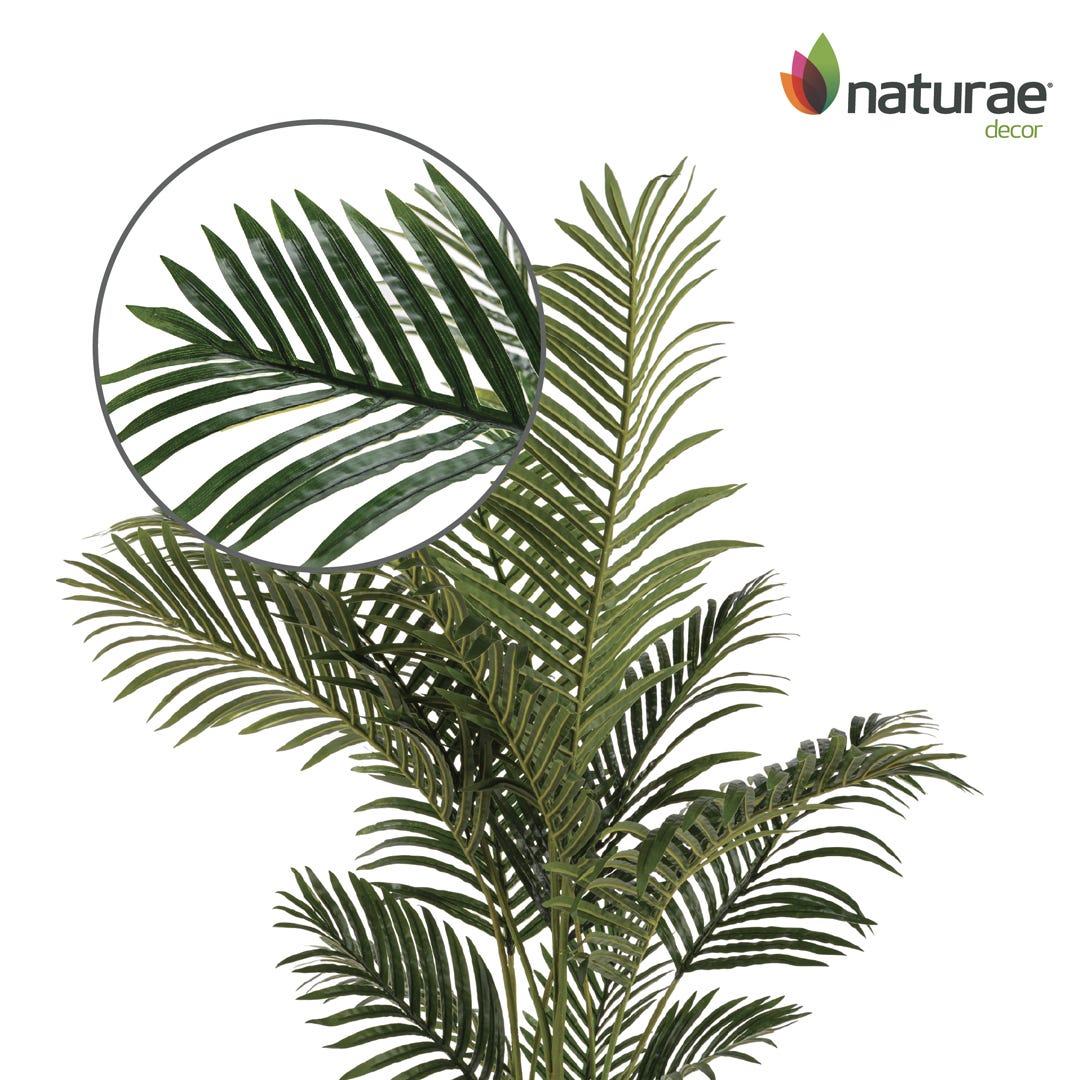 Artificial Areca Palm In Black Pot, 43  in.