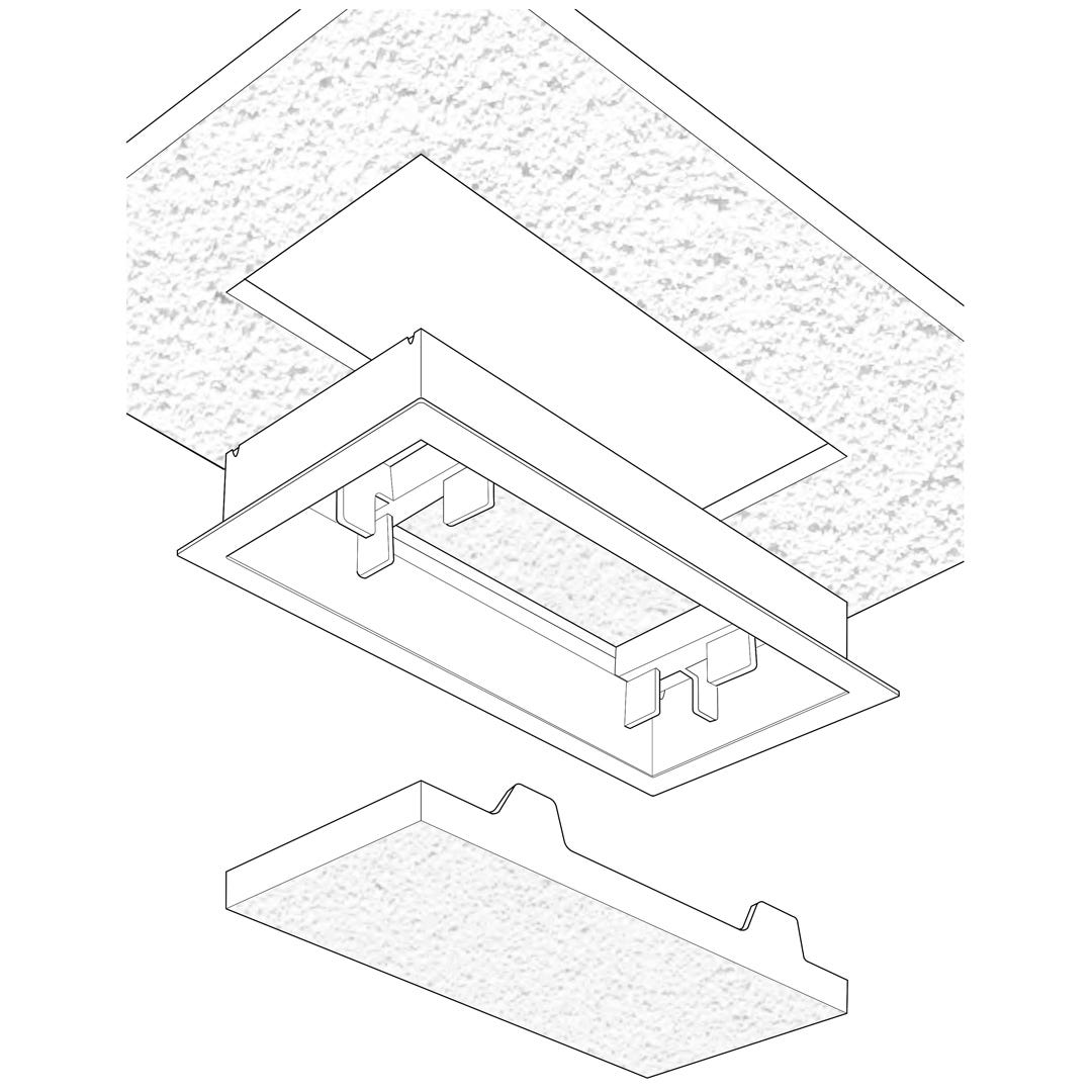 ARIA LITE Framed Wall Vent, 4 in. x 10 in., Cotton White