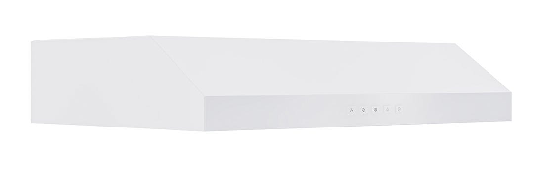 GLACIER Kitchen Hood, 350 MAX CFM, 1.5 Sones, White