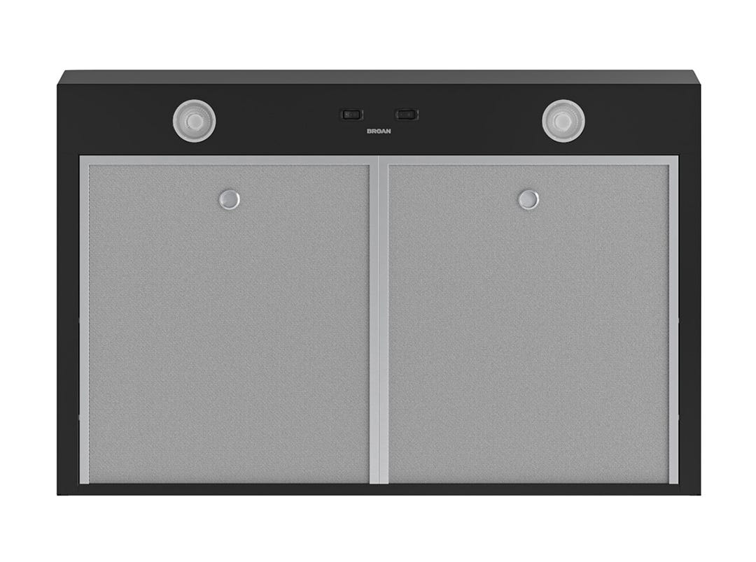 MANTRA Kitchen Hood, 350 MAX CFM, 1.5 Sones, Black
