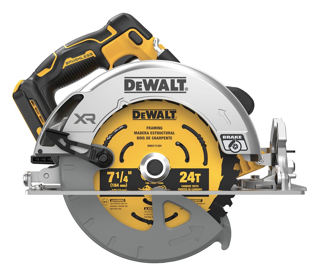 Cordless Circular Saw and Brushless, 20V MAX, 7-1/4 in. - (Tool Only)
