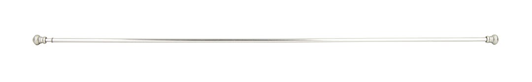 ASHBY Curtain Rod, 48 in. to 84 in. x 7/16 in. dia, Satin Steel