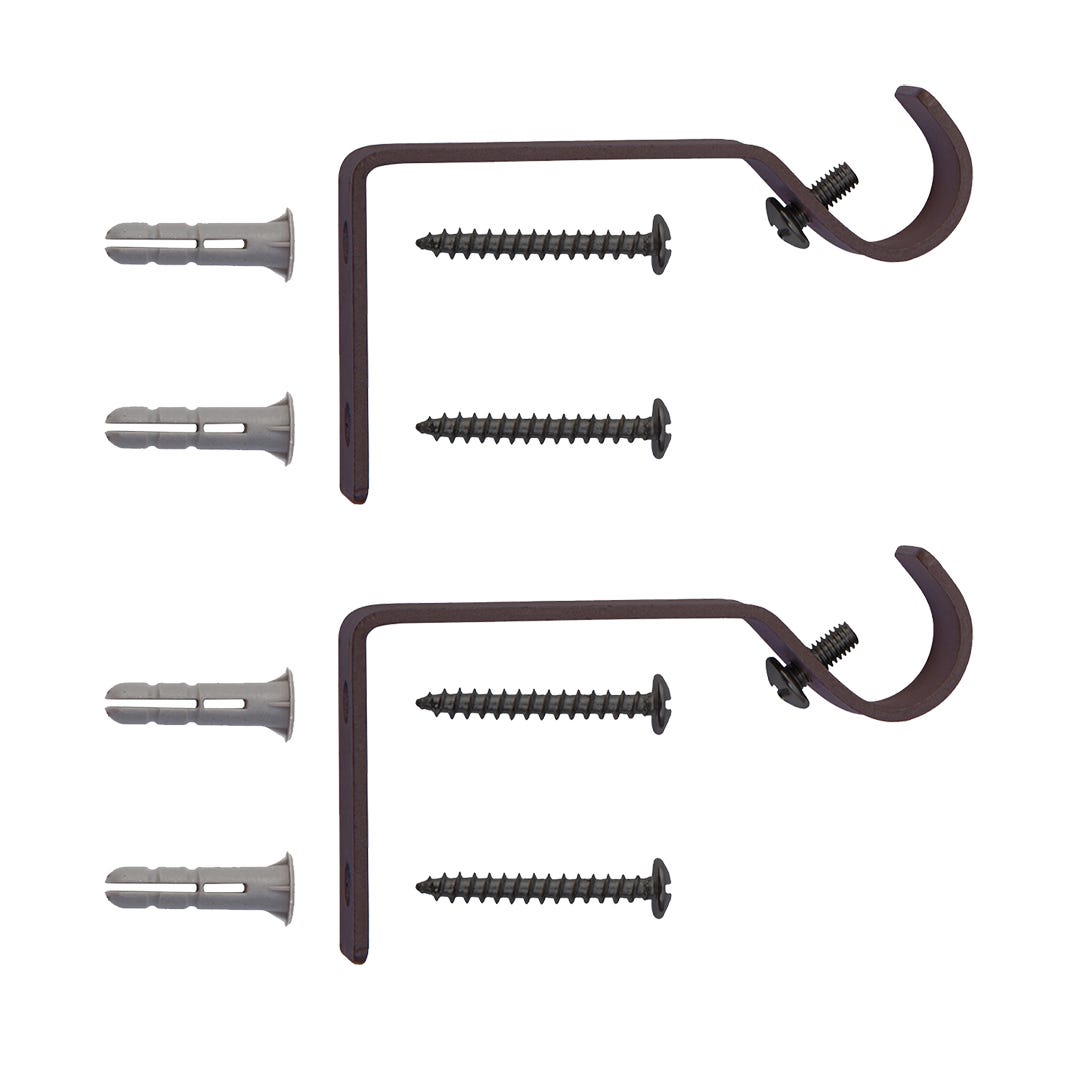 CHELSEY Curtain Rod, 28 in. to 48 in. x 5/8 in. dia, Bronze