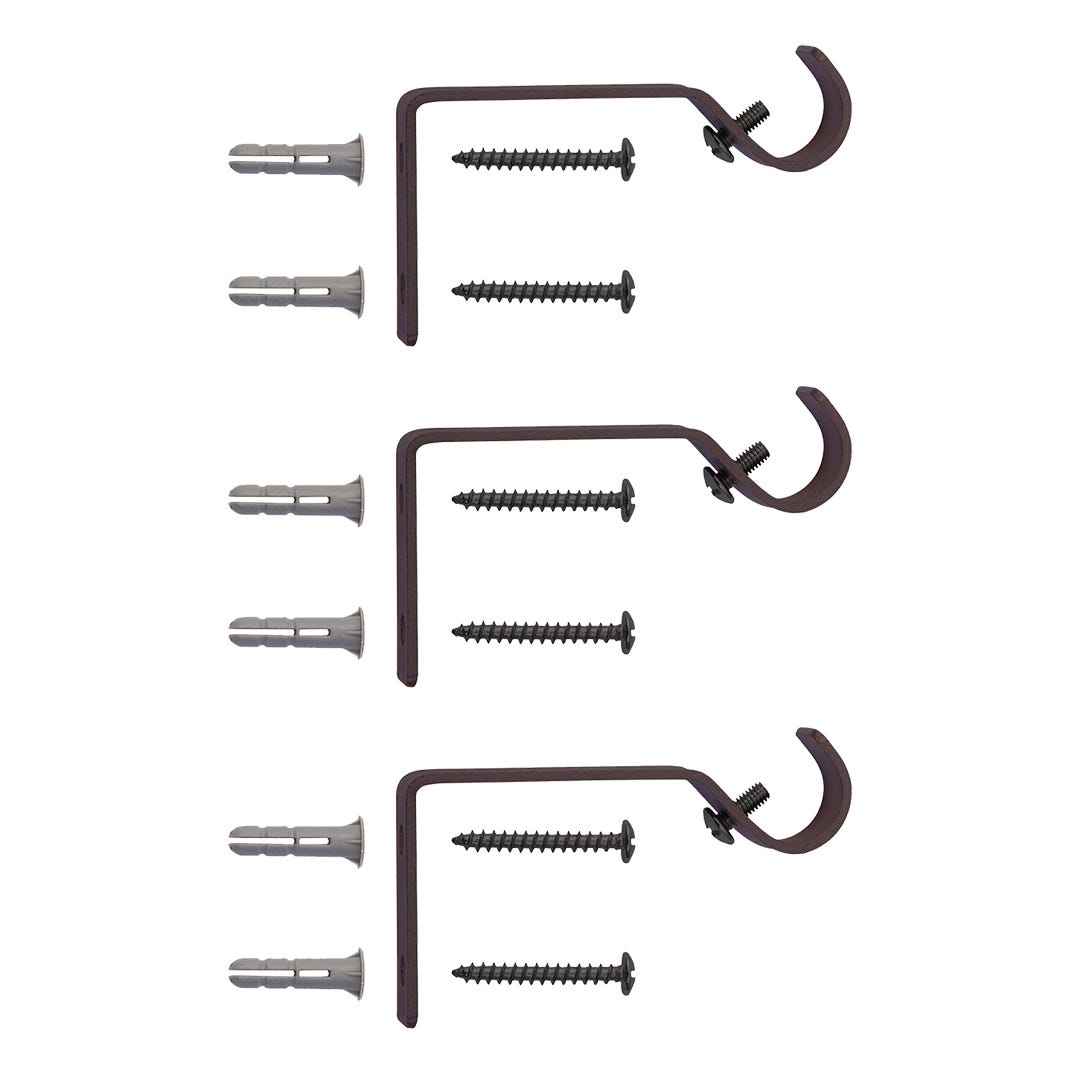 CHELSEY Curtain Rod, 48 in. to 86 in. x 5/8 in. dia, Bronze