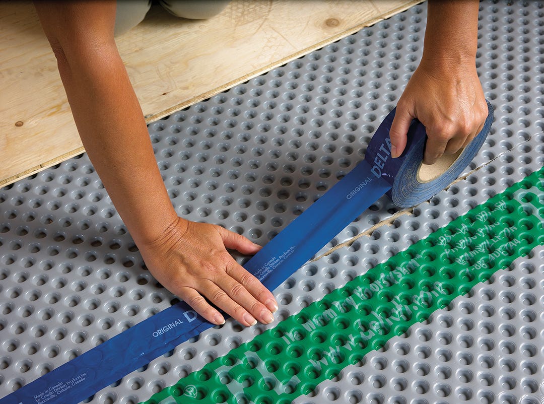 DELTA-FL Membrane for Slab-On-Grade Floors, 3.5 ft. x 30 ft.