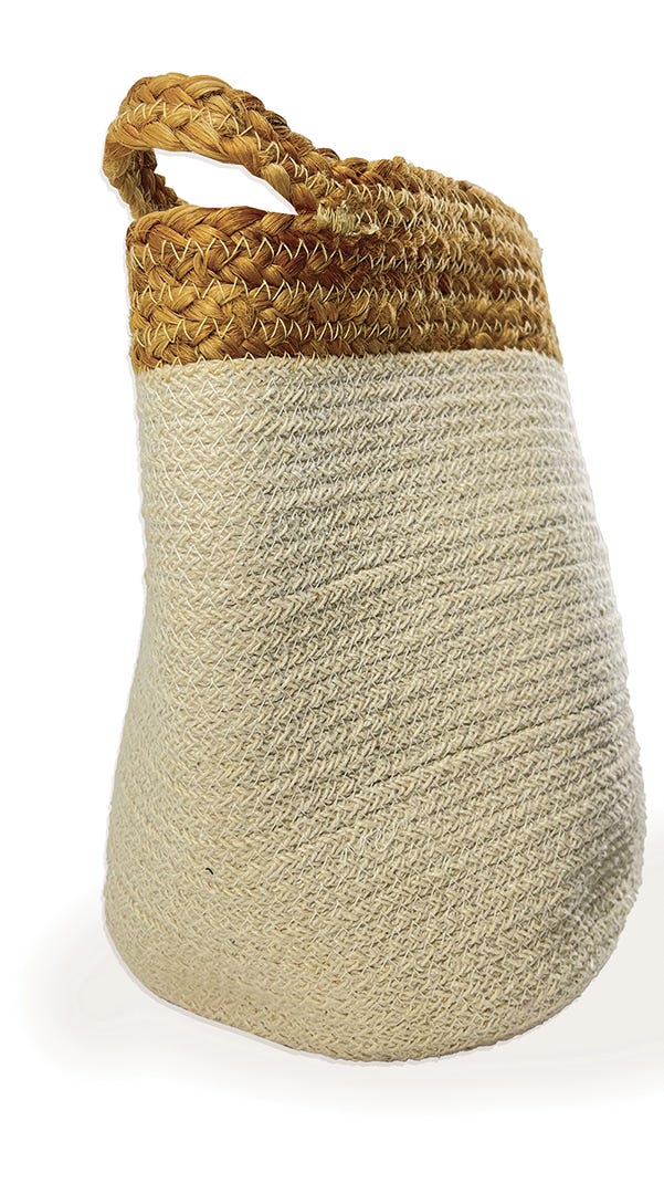 Large Cotton Basket, 10 in. x 11 in. x 10 in.