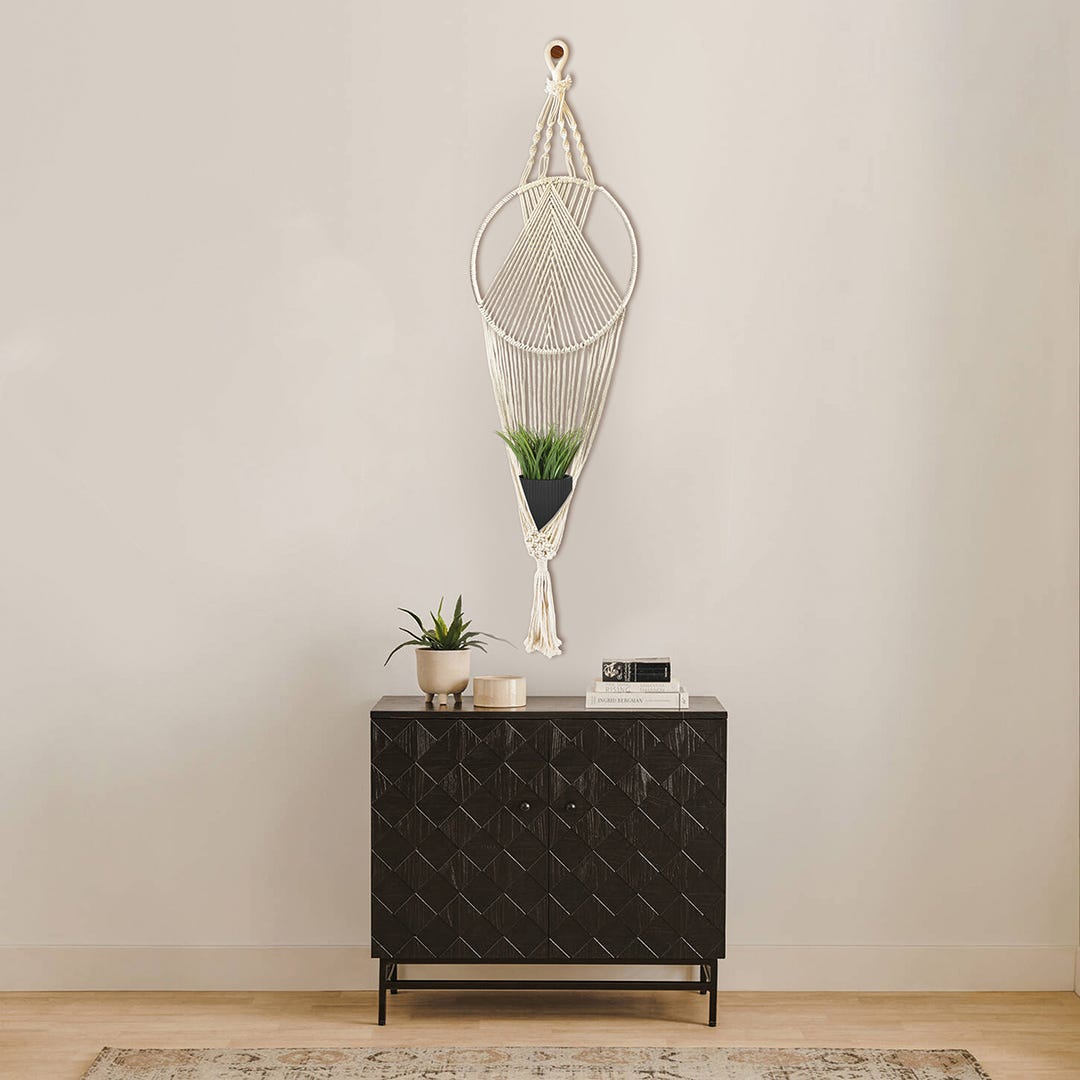 Hanging Macrame Planter, 14 in. x 50 in. x 0,25 in.