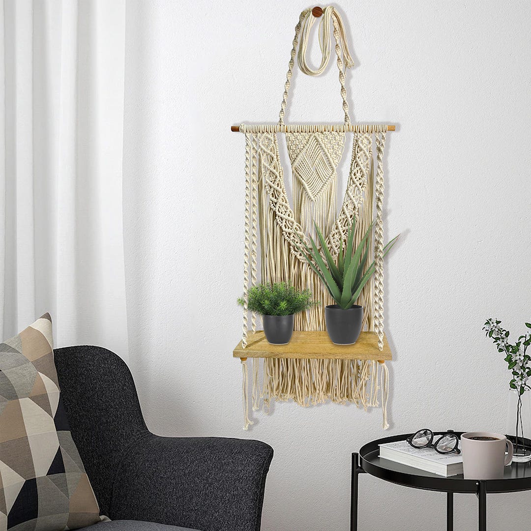Macrame Wall Shelf