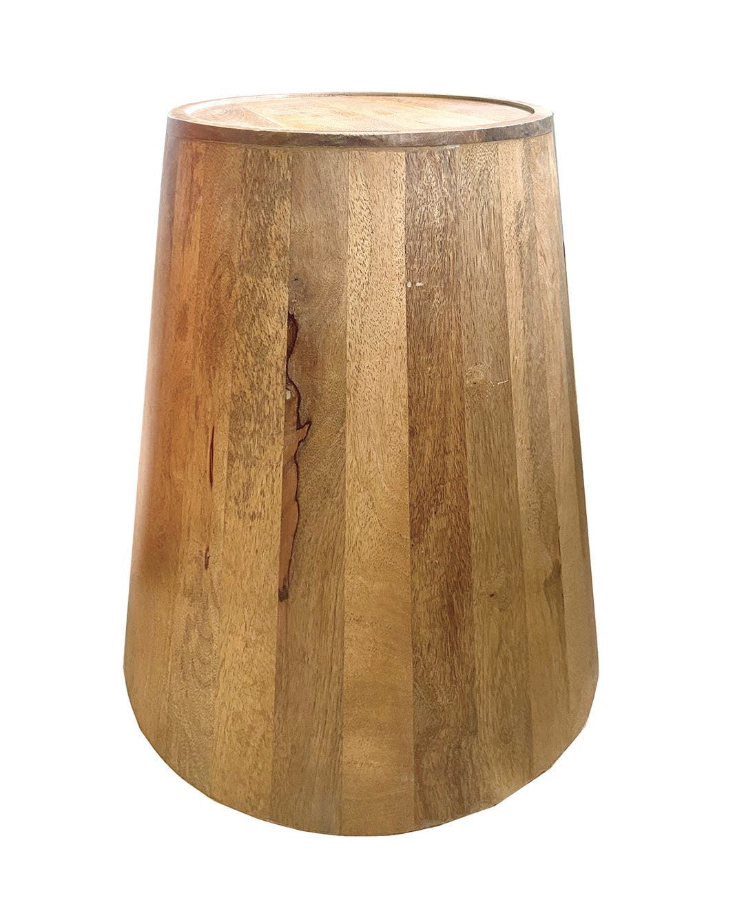 Small Mango Wood Side Table, Brown