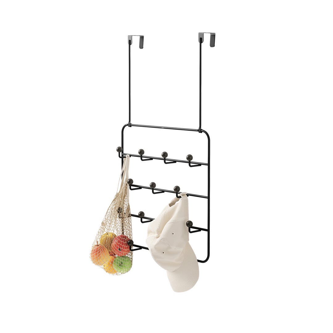 ESTIQUE Over-the-Door Multi-Organiser, Black