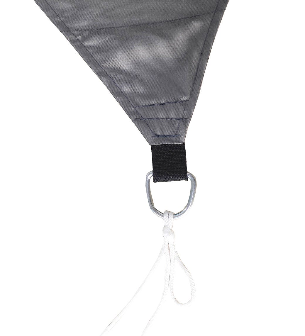 SAIL Triangular Canopy, 116 in. X 116 in. Grey