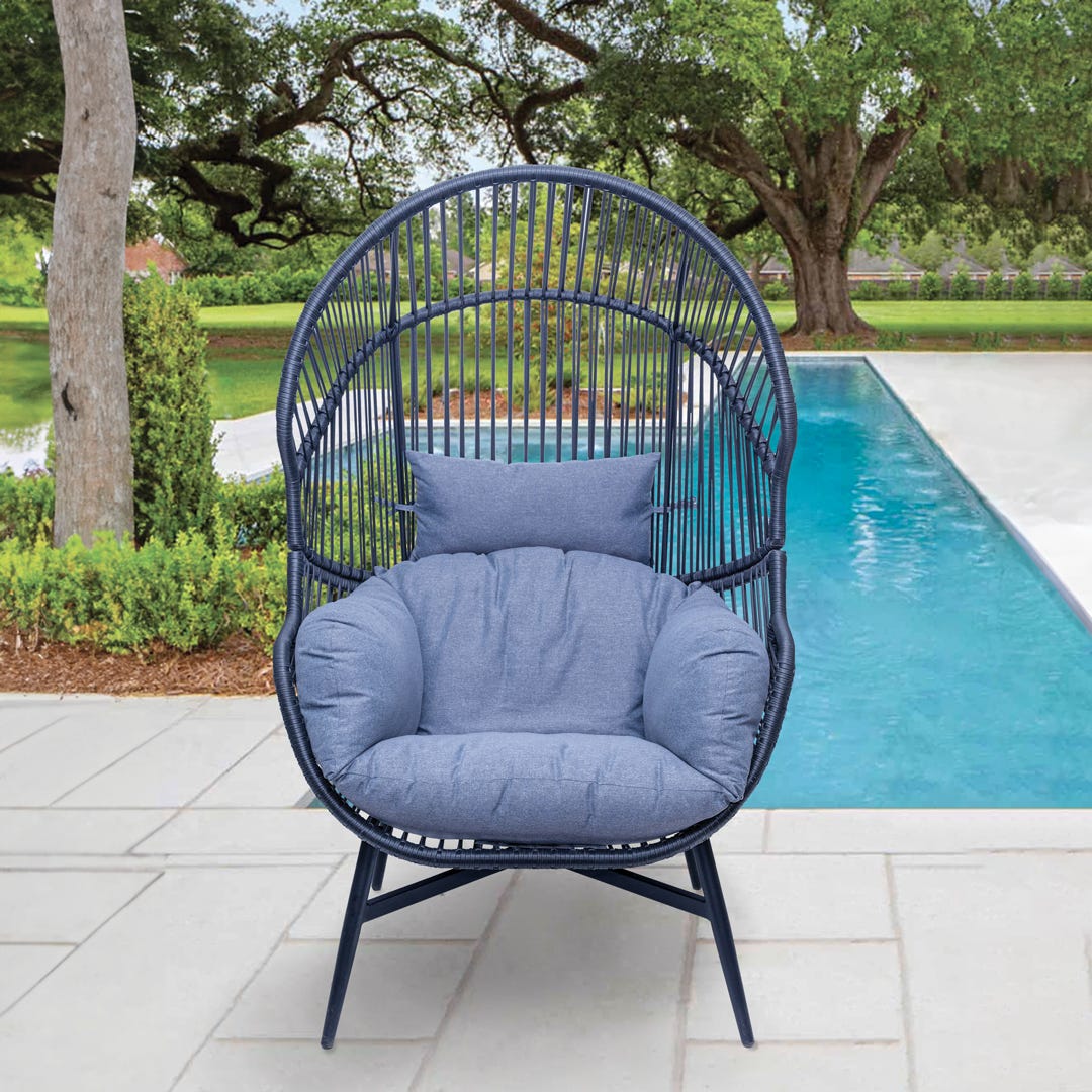 CAPRI Chair, 33.9 in. x 32.5 in. x 56.7 in., Grey