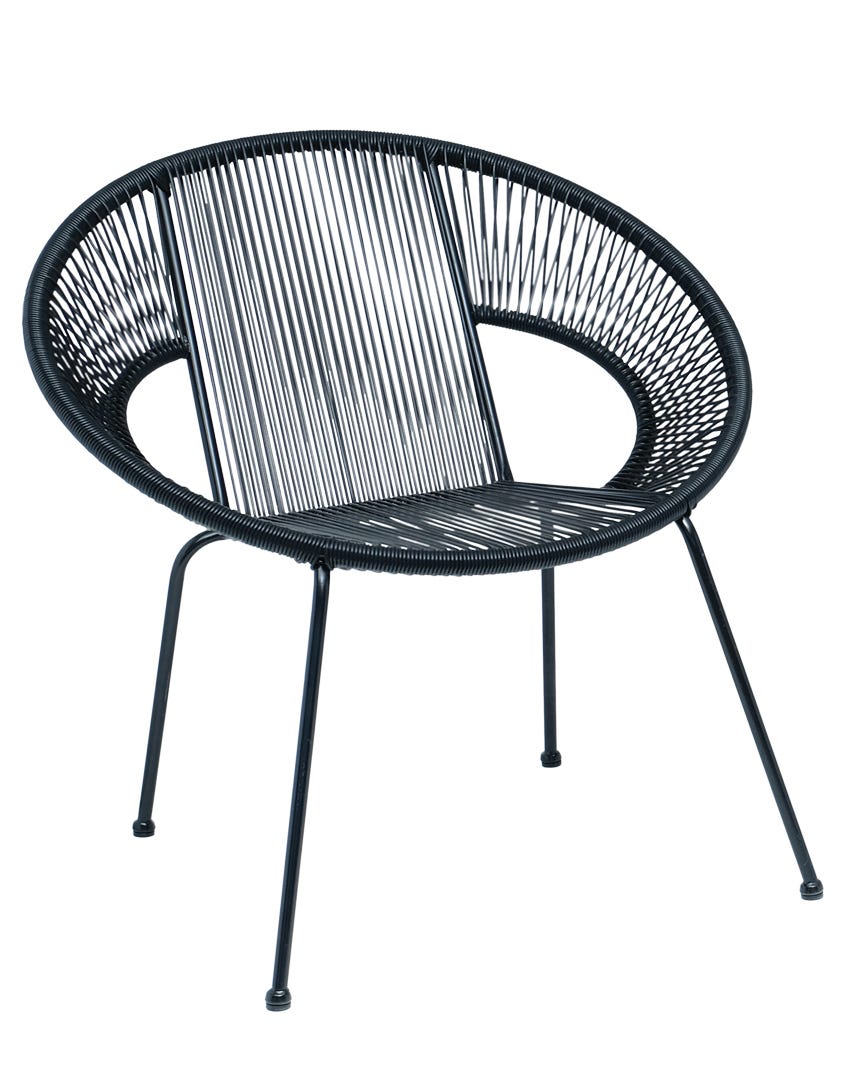 MADRID Bistro Set, 3 pieces, Black