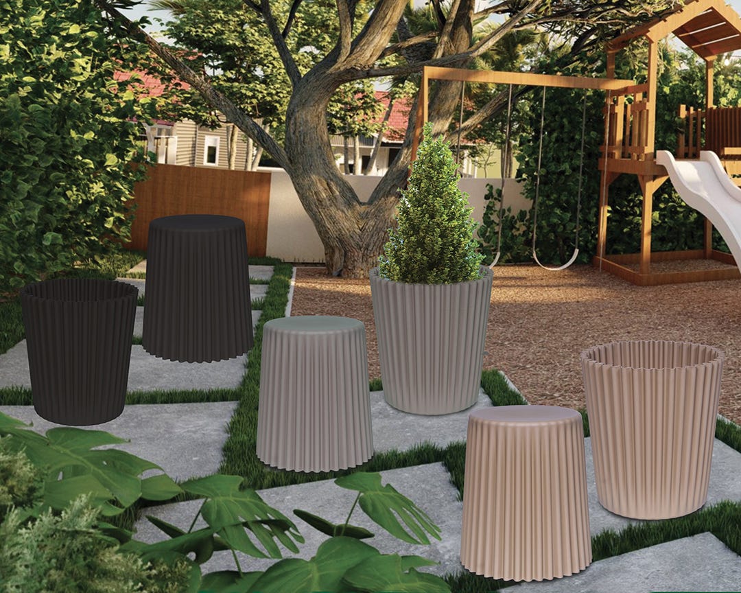 DIEGO Multifunction Table/Planter/Cooler, Gray