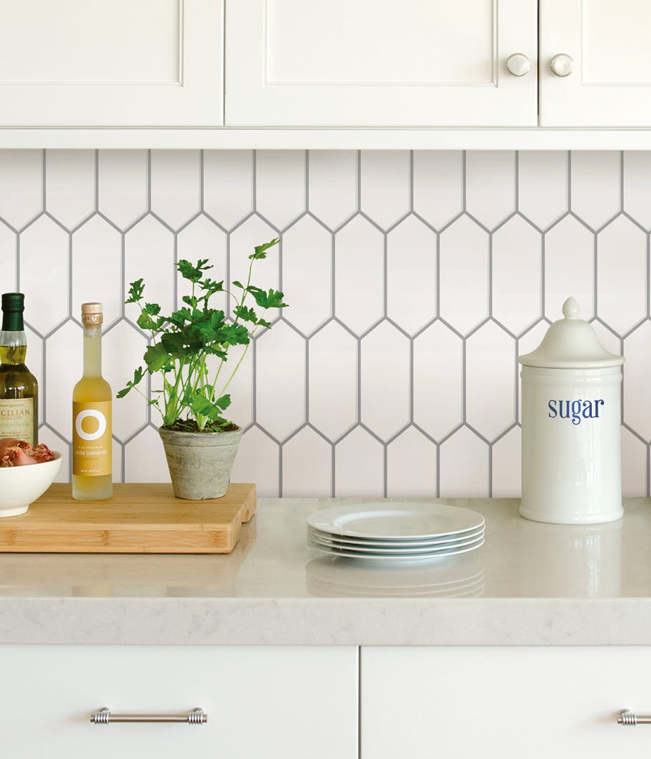 Peel & Stick Backsplash Tiles, RHOMBUS