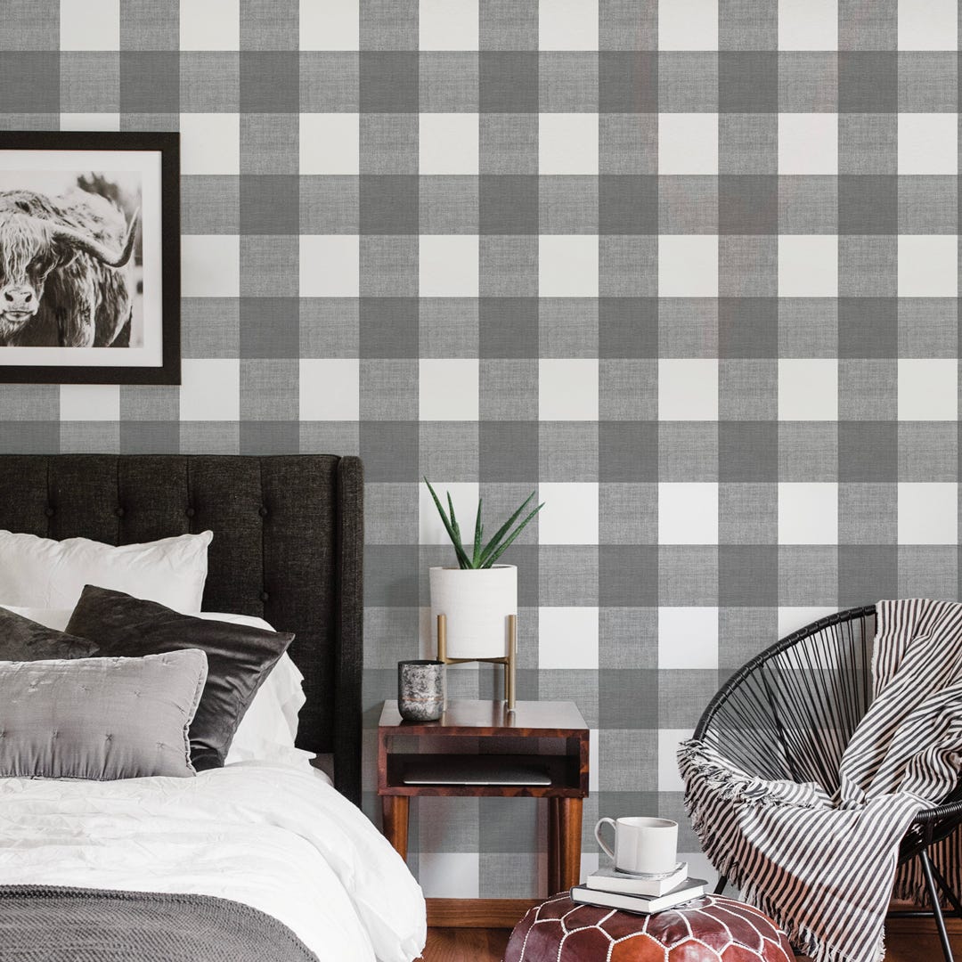 SCOTT-ISH PLAID Self-Adhesive Wallpaper