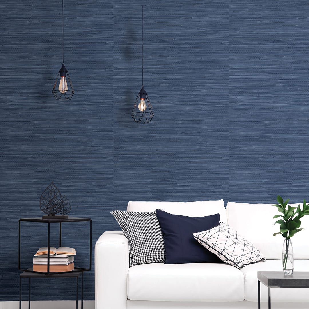 SEAGRASS INDIGO Self-Adhesive Wallpaper